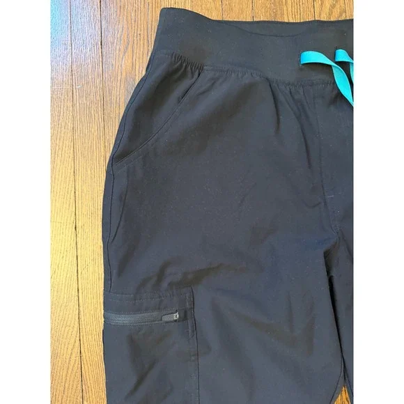 FIGS Yola FREEx 2.0 Lined Skinny Scrub Pants Medium Black - Picture 3 of 8